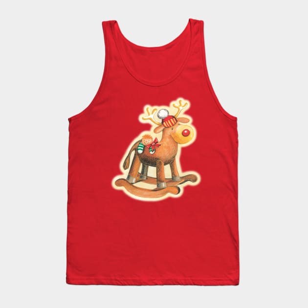 Rocking Reindeer Tank Top by designseventy